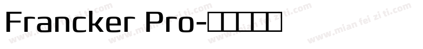 Francker Pro字体转换